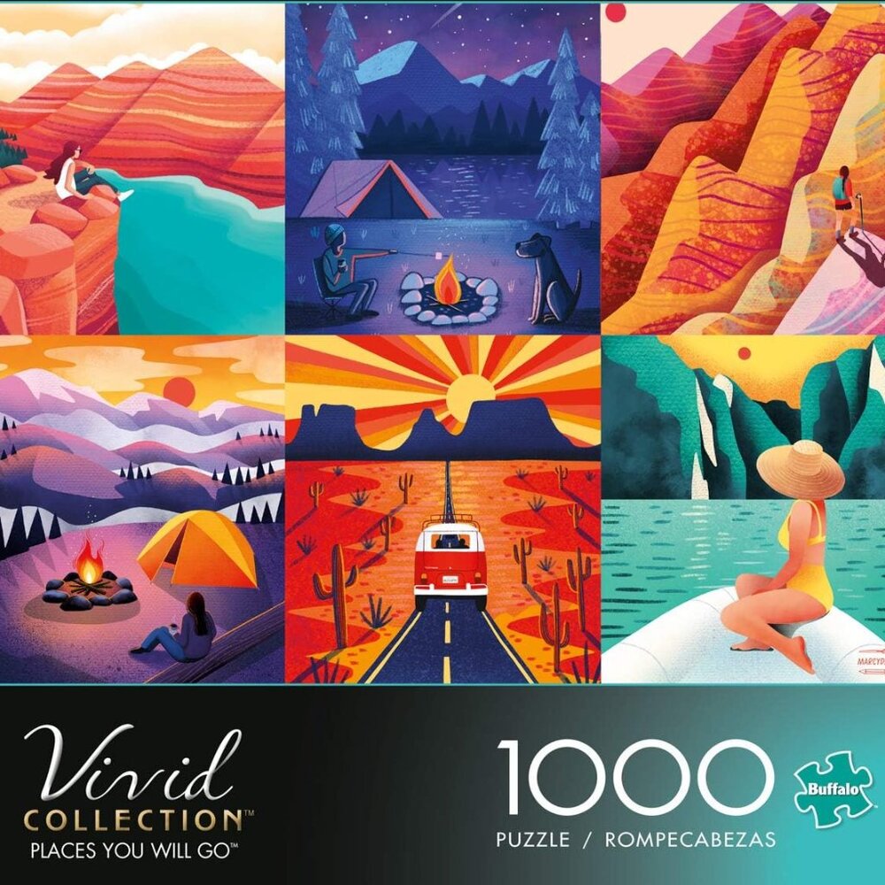 'PLACES YOU WILL GO' PUZZLE - 1,000 PIECES - 6 MINI PUZZLES IN ONE - Picture 5 of 14